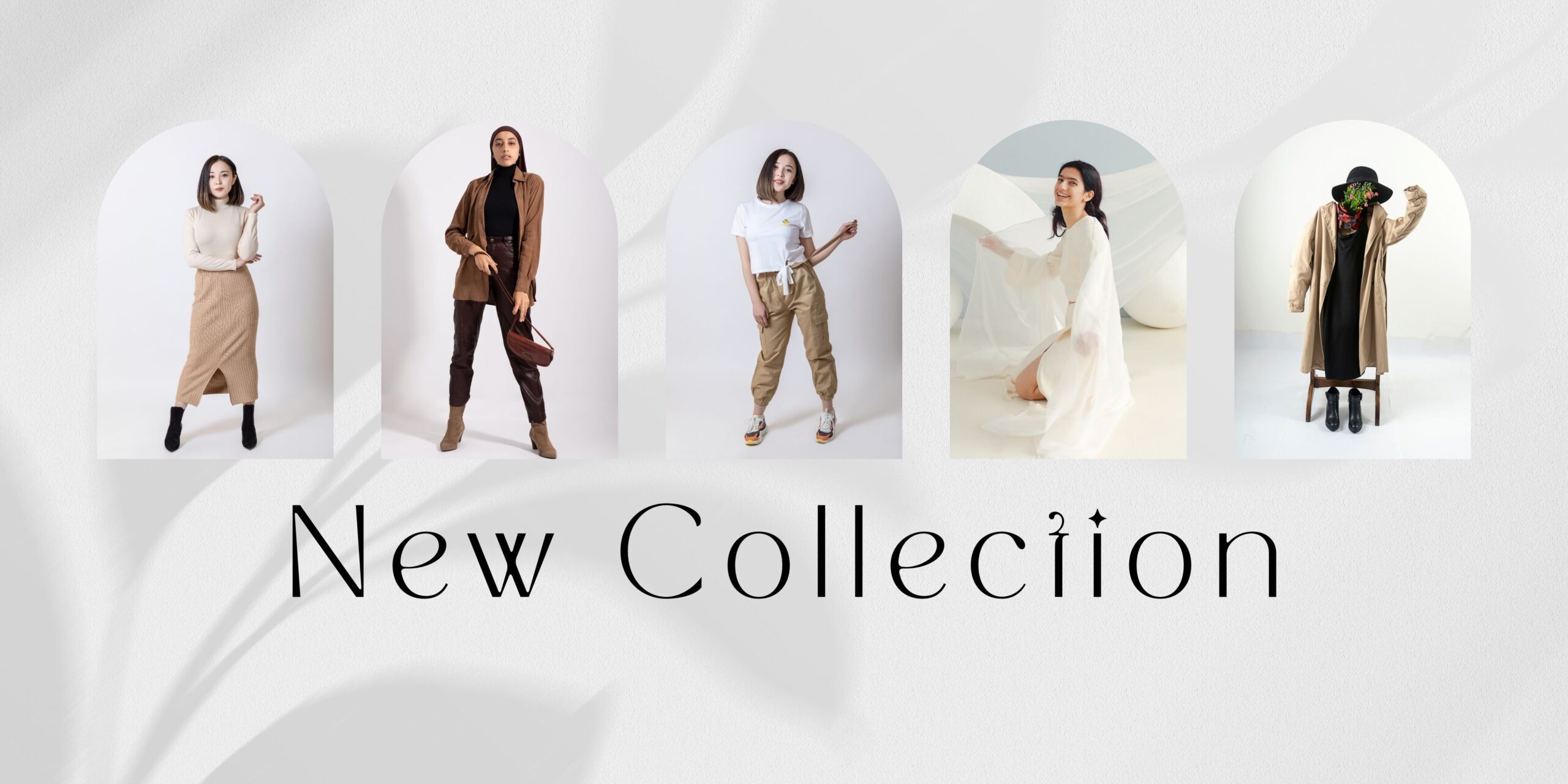 Beige and Brown Minimal Fashion Collection Banner (2)