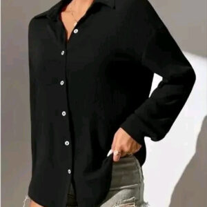 Classic Glamorous Women Shirts(Black)