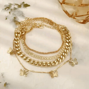 Multi Strand Brown Bracelet For Women/Girls