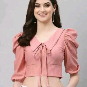 Stylish front collar Dori Crop Tops