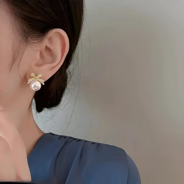 Combo Pack of 2 Korean Stud Earrings For Women And Girls - Image 3