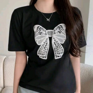 Stylish Printed Pure Cotton Women's T-shirt