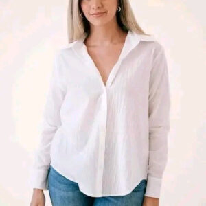 Stylish Graceful Women Shirts(White)