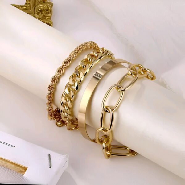 Trendy Floral Heart Globe Multi Designs Splendid Bracelets For Women - Image 4