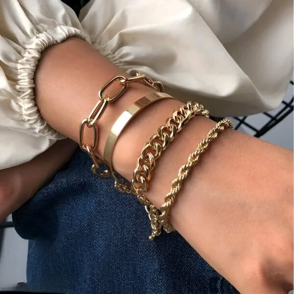 Trendy Floral Heart Globe Multi Designs Splendid Bracelets For Women - Image 2