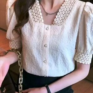 Women's white cotton top