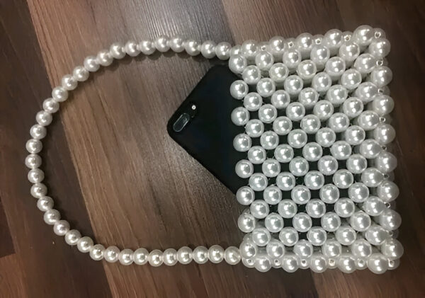 Luxury White Pearl Purses - Image 3