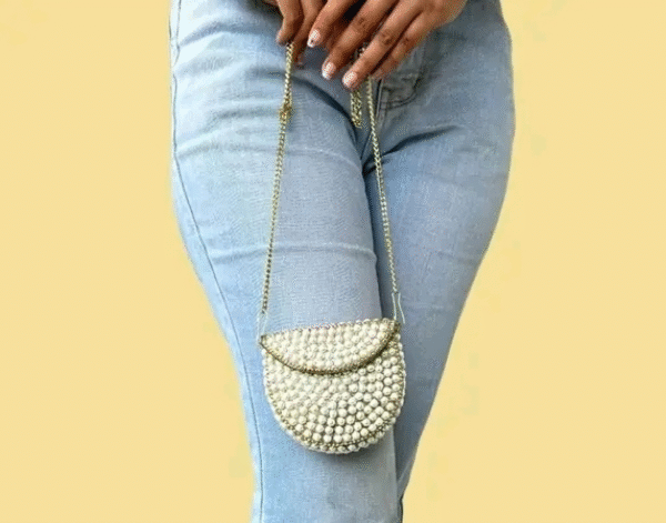 Mini Pearl bag pearl clutch - Image 4