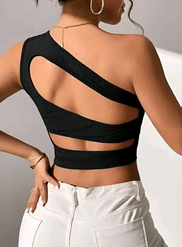 Stylish crop top back cut